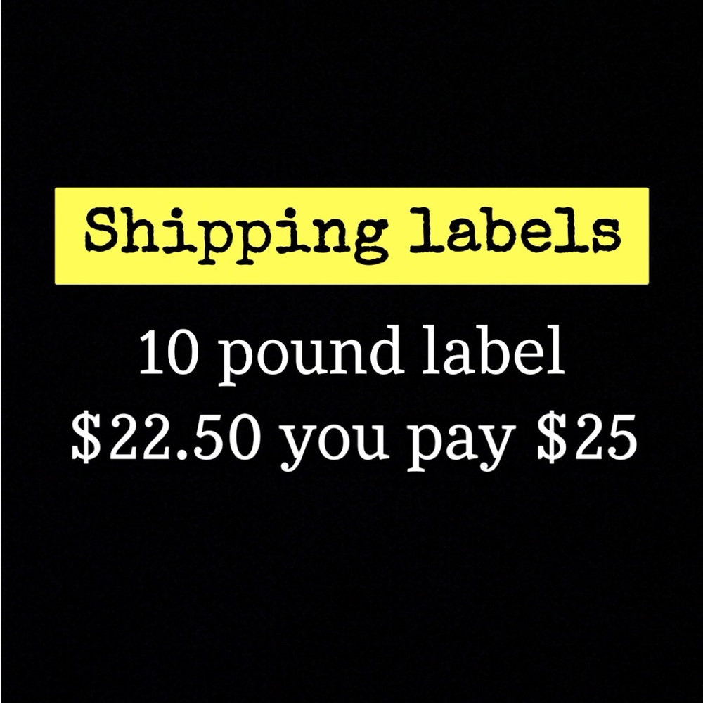 Shipping label 10lb